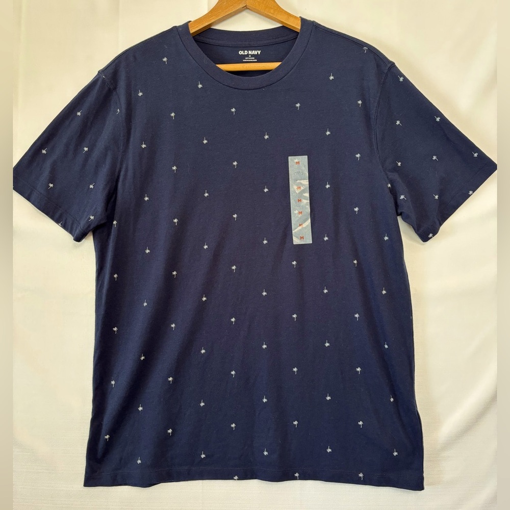 OLD NAVY NWT Navy Palm Tree Print T-shirt Size Medium